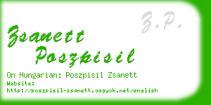 zsanett poszpisil business card